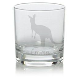 Personalised Kangaroo Whisky Glass