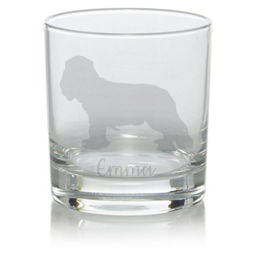 Personalised King Charles Cavalier Whisky Glass