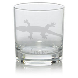 Personalised Lizard Whisky Glass