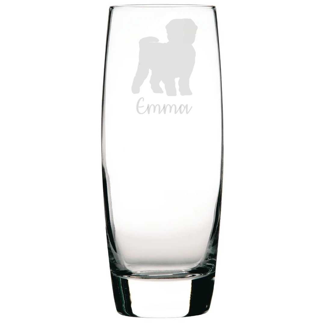 Personalised Maltese Hi-Ball Glass