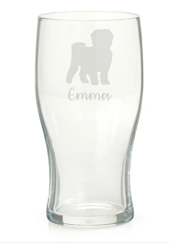 Personalised Maltese Pint Glass