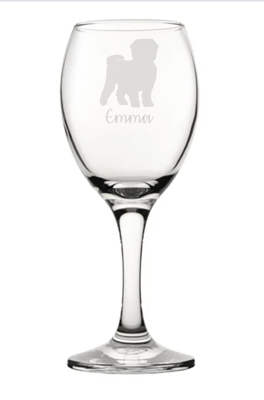 Personalised Maltese Wine Glass