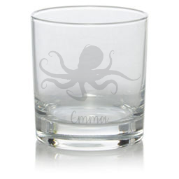 Personalised Octopus Whisky Glass