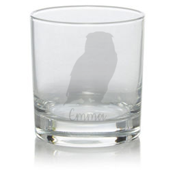 Personalised Owl Whisky Glass