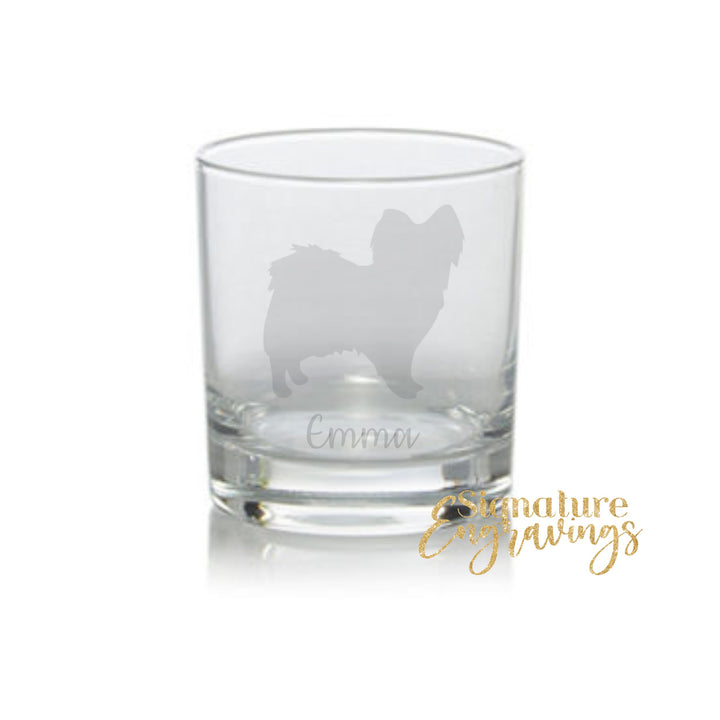 Personalised Papillon Whisky Glass