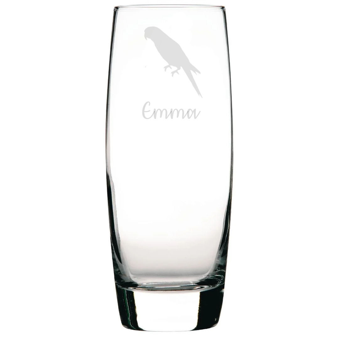 Personalised Parrot Hi-Ball Glass