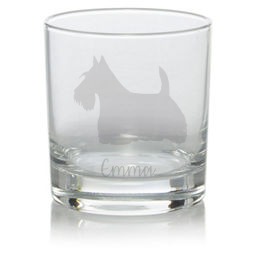 Personalised Scottish Terrier 'Scottie' Whisky Glass
