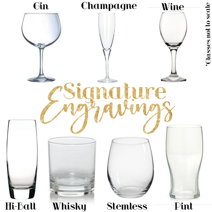Personalised Elephant Champagne Glass