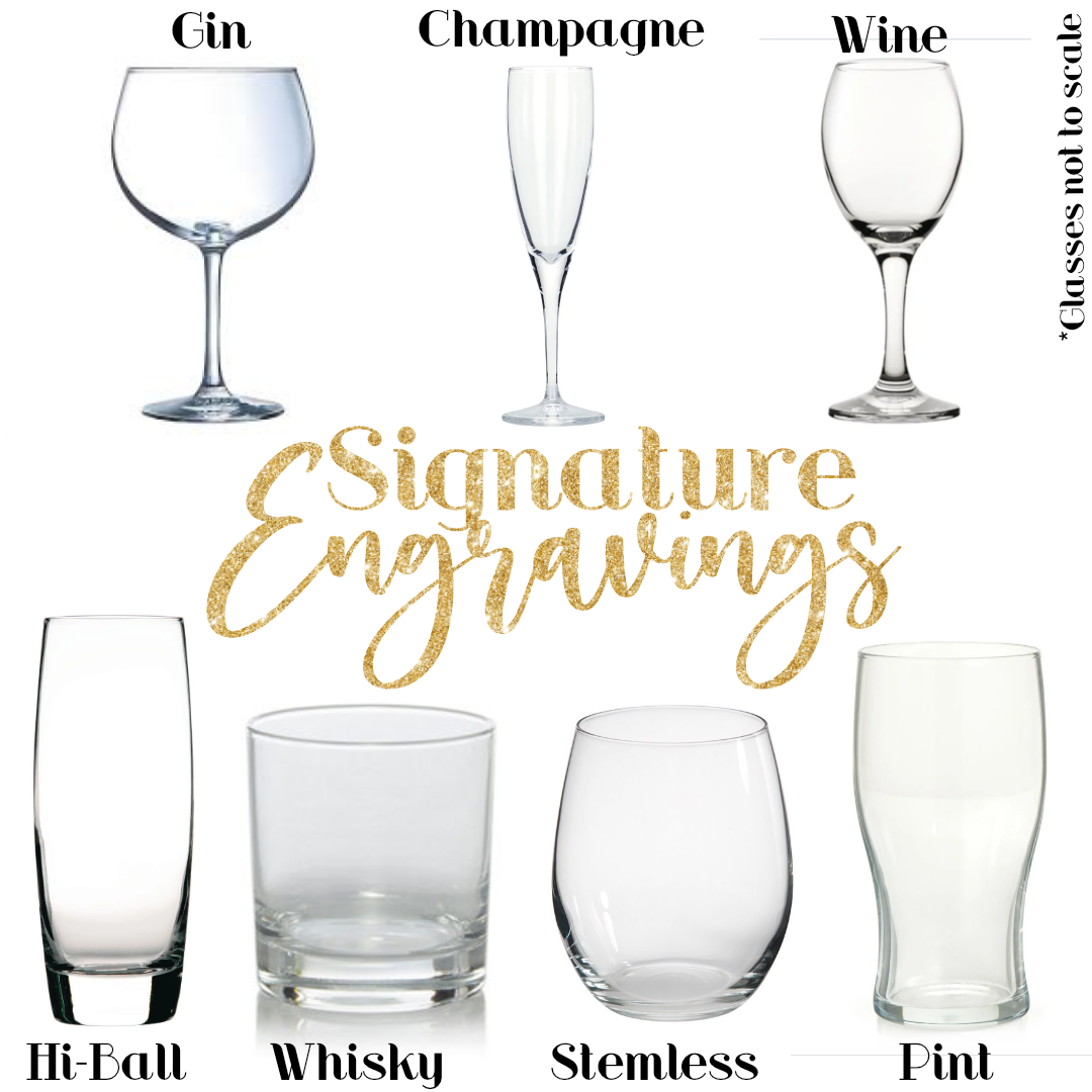Personalised Spider Champagne Glass