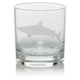 Personalised Shark Whisky Glass