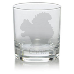 Personalised Squirrel Whisky Glass