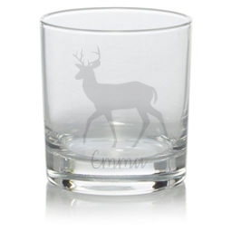 Personalised Stag Whisky Glass