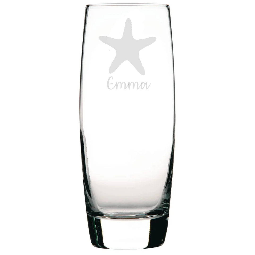 Personalised Starfish Hi-Ball Glass