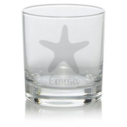 Personalised Starfish Whisky Glass