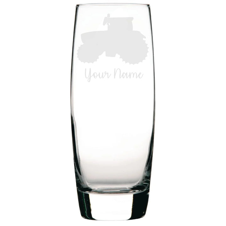 Personalised Tractor Hi-Ball Glass